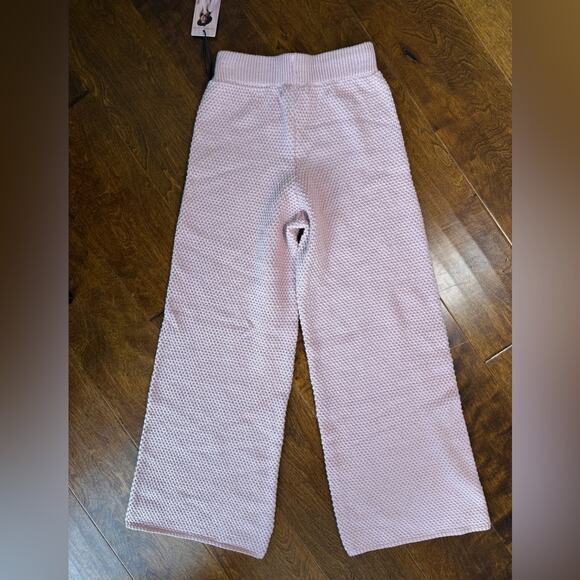 New Sincerely Jules Baby Pink Knit Sweater Pants Extra Small Women’s XS Flare - Picture 1 of 4